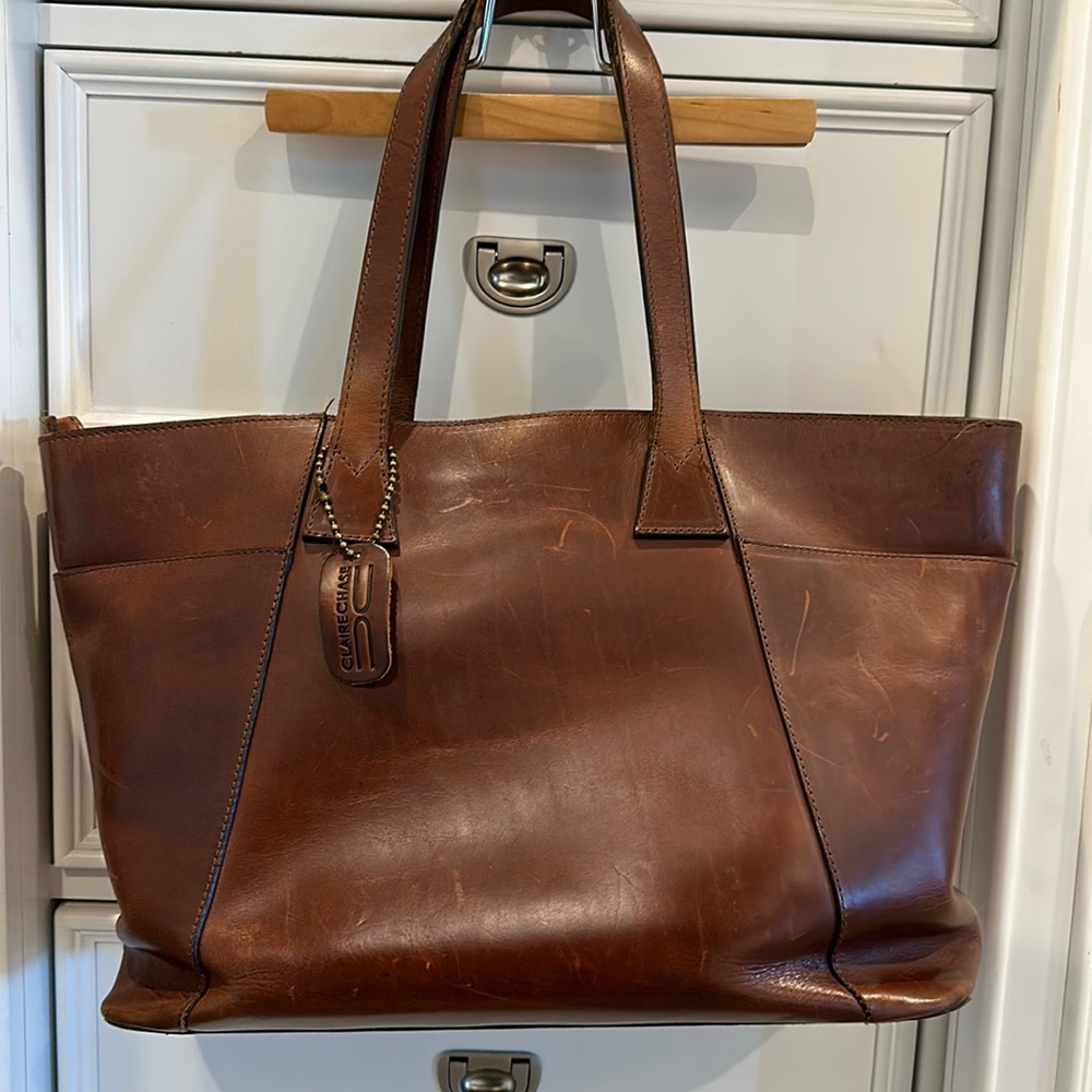 Claire Chase women’s leather laptop bag